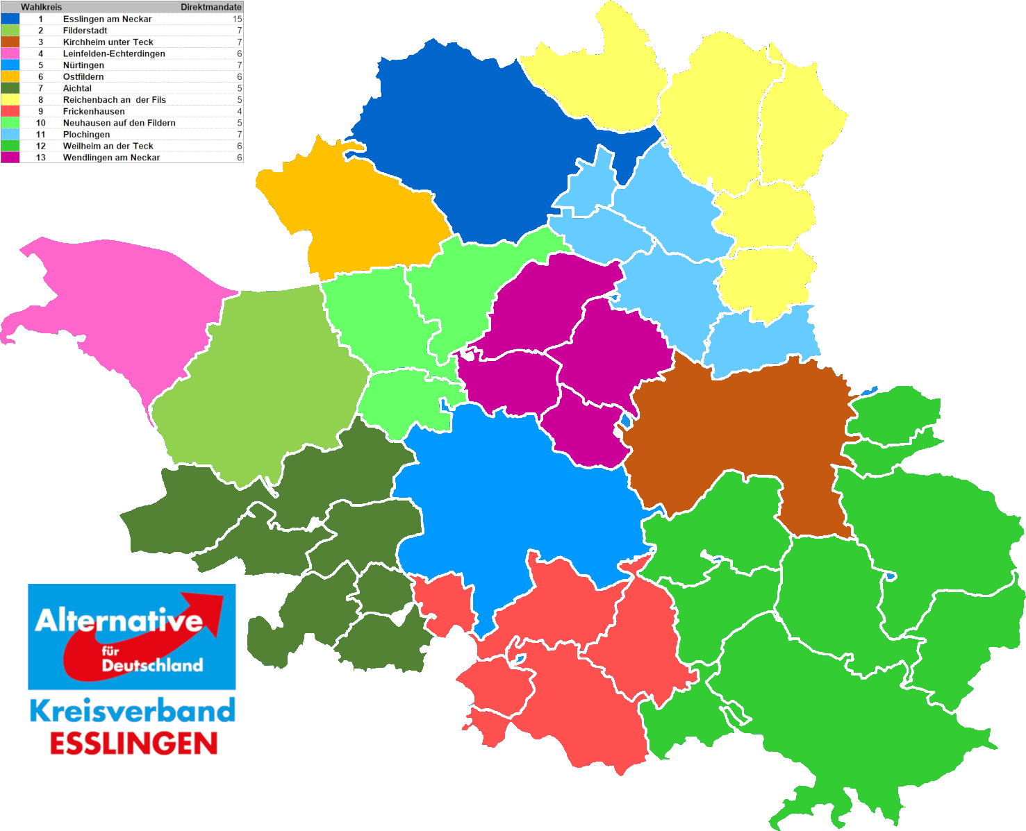 Wahlkreise Kreistagswahl
